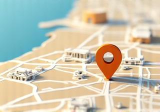 Office location map in Dubai